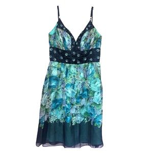 OC by Oleg Cassini Sequin Silk Dress